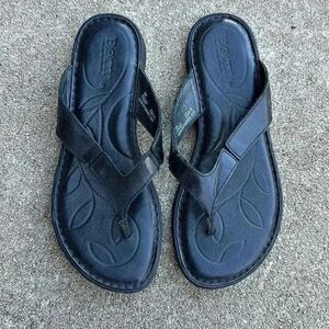 Born Leather Sandals Black Women’s Sz 6